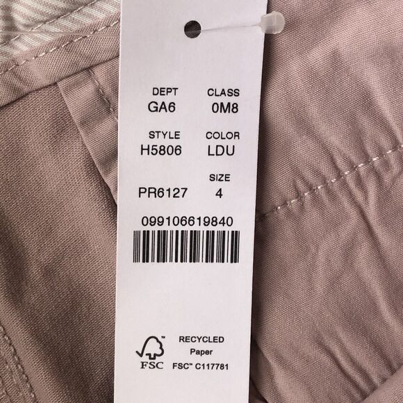 J.Crew Size 4 Lilac Chino Shorts NWT - Picture 5 of 14